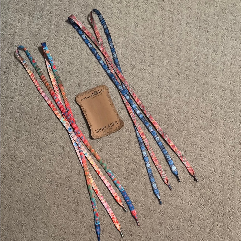 NATURAL LIFE Colorful Floral Shoelaces